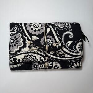 Vera Bradley All Wrapped Up Jewelry Travel Organizer Midnight Paisley Print